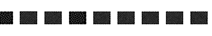 Voronoi Diagram Font UPPERCASE