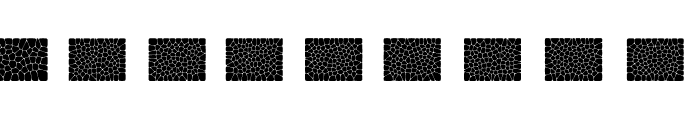 Voronoi Diagram Font LOWERCASE