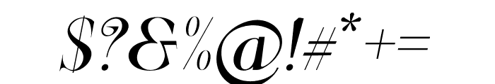 Vorringfossen Italic Font OTHER CHARS