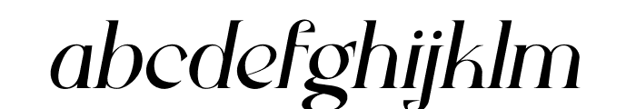 Vorringfossen Italic Font LOWERCASE