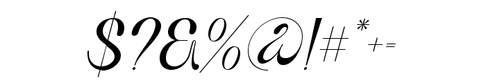 Voyage Italic Font OTHER CHARS