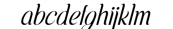 VoyageItalic Font LOWERCASE