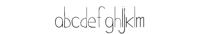 Voyageur Light Font LOWERCASE