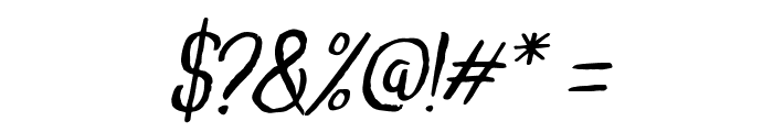 Vroffloow san serif Italic Font OTHER CHARS