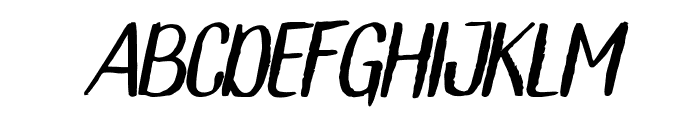 Vroffloow san serif Italic Font UPPERCASE