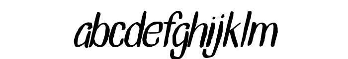 Vroffloow san serif Italic Font LOWERCASE
