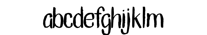 Vroffloow san serif Font LOWERCASE