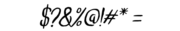 Vroffloowsanserif-Italic Font OTHER CHARS