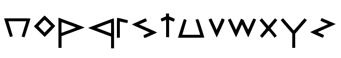 Vulcan Regular Font LOWERCASE