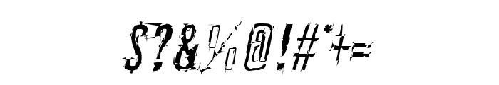 Vulcanica Italic Font OTHER CHARS