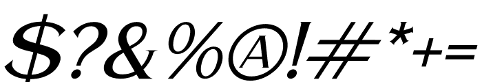 WALDECRY Italic Font OTHER CHARS