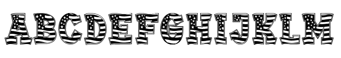 WE LOVE USA Font UPPERCASE