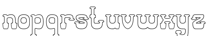 WESTERN CLASSIC-Hollow Font LOWERCASE