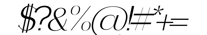 WHIKER Italic Font OTHER CHARS