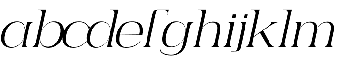 WHIKER Italic Font LOWERCASE
