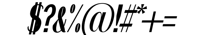 WHIKEY ITALIC Font OTHER CHARS