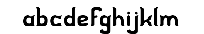 WHITE ANGLE Font LOWERCASE