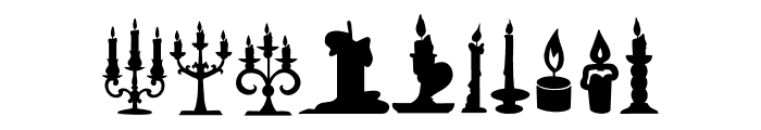 WICKED CANDLE Font OTHER CHARS