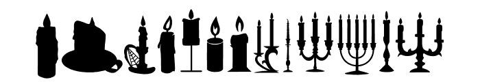 WICKED CANDLE Font UPPERCASE