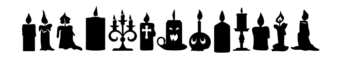 WICKED CANDLE Font LOWERCASE