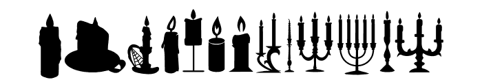 WICKED CANDLE Font LOWERCASE