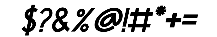 WICKY JAVICK Bold Italic Font OTHER CHARS