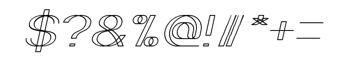 WIREFRAME Italic Font OTHER CHARS