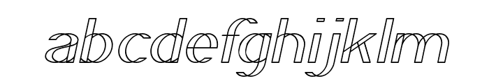 WIREFRAME Italic Font LOWERCASE