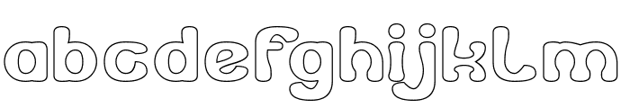 WISHFUL THINKING-Hollow Font LOWERCASE