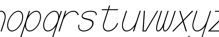 WITHOUTCLARITYSLANTBOLD Font LOWERCASE