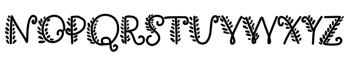 WK Autumn leaf Font UPPERCASE