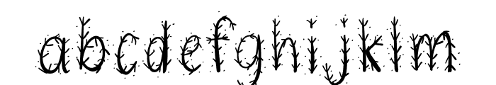 WK Pine tree snow Font LOWERCASE