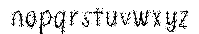 WK Pine tree snow Font LOWERCASE