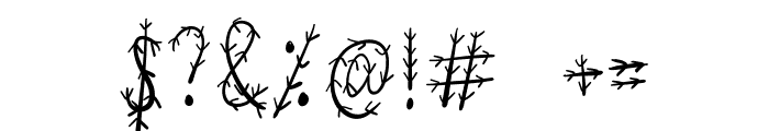 WK Pine tree Font OTHER CHARS