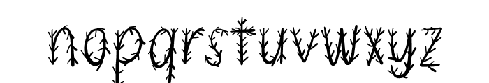 WK Pine tree Font LOWERCASE