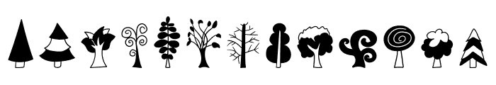 WL Trees DB Font LOWERCASE