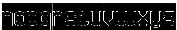 WORD DISCOVERER-Hollow-Inverse Font LOWERCASE