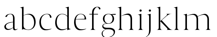 Wacian-Light Font LOWERCASE
