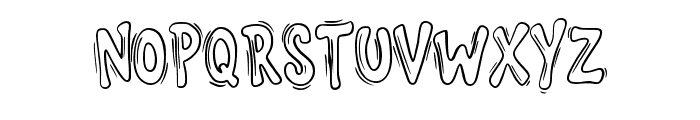 Wacky Cartoon By Squeeb Regular Font UPPERCASE