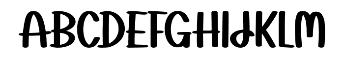 Waffle Grass Regular Font UPPERCASE
