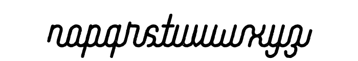 Waffle Latte Rough Italic Font LOWERCASE