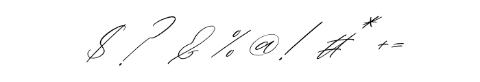 Waittelian Grolinda Italic Font OTHER CHARS