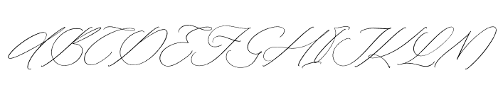 Waittelian Grolinda Italic Font UPPERCASE