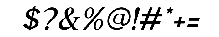 Wakeba Italic Font OTHER CHARS