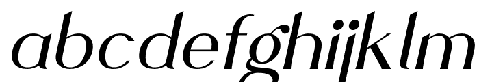 Wakeba Italic Font LOWERCASE