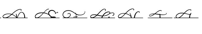 Walerina Monogram Split Font UPPERCASE