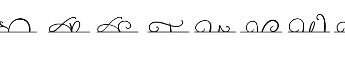 Walerina Monogram Split Font UPPERCASE