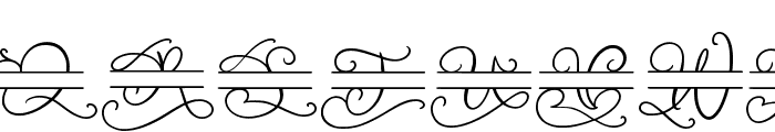 Walerina Monogram Font UPPERCASE