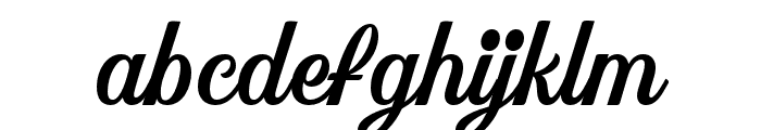 WalkingDistanceMedScript Font LOWERCASE