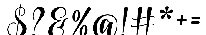 Waller-Oblique Font OTHER CHARS